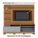 Ver imagem 7 de Estante Home para Tv 65 Pol 200 Cm Maceio Led Freijo Cinza Fosco Clb