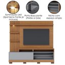 Ver imagem 4 de Estante Home para Tv 65 Pol 200 Cm Maceio Led Freijo Cinza Fosco Clb