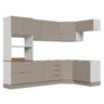 Cozinha Modulada 7 Peças sem Tampo com Rodapé Ipanema CabeCasa MadeiraOriginals - 5