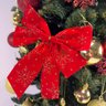 Kit C/3 Laços Vermelhos Grandes Árvore de Natal Enfeite Decoração Luxo - 8