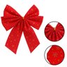 Kit C/3 Laços Vermelhos Grandes Árvore de Natal Enfeite Decoração Luxo - 5