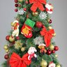Kit C/3 Laços Vermelhos Grandes Árvore de Natal Enfeite Decoração Luxo - 9
