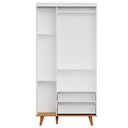 Ver imagem 7 de Cômoda Infantil com Guarda Roupa 3 Portas Duda Branco Acetinado Bétula - Carolina