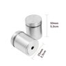Kit de 50 Prolongador Vidro Madeira Aço Inox 304 Escovado Ø25x50Mm - 3