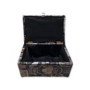 Ver imagem 5 de Caixa Porta Objetos Joias Baú Estojo Organizador com Trava Preto Beer