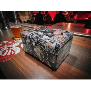 Caixa Porta Objetos Joias Baú Estojo Organizador com Trava Preto Beer