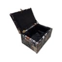 Ver imagem 3 de Caixa Porta Objetos Joias Baú Estojo Organizador com Trava Preto Beer