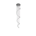 Ver imagem 1 de Lustre Em Espiral Para Vão De Escada, Com 1,80M De altura, Base De Inox Com 30Cm De Diâmetro