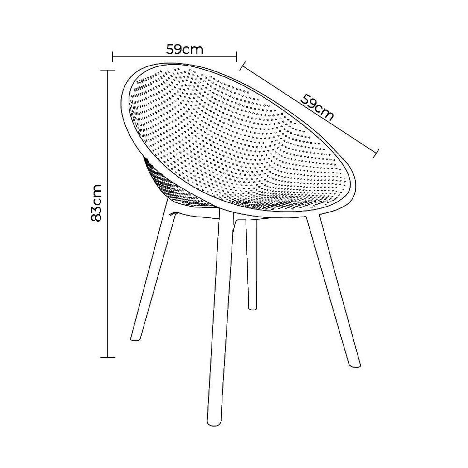 Cadeira para Jardim Drops Design Moderno - 4