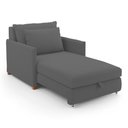 Ver imagem 2 de Poltrona Retrátil Cama Solteiro 2 em 1 Zia Confortável e Funcional Bouclê Cinza Escuro - Desk Design
