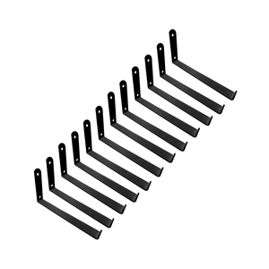 12xsuporte Mão Francesa Invertida 15cm Mod. U Preto