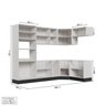 Cozinha Modulada 7 Peças sem Tampo com Rodapé Ipanema CabeCasa MadeiraOriginals - 4