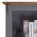 Ver imagem 4 de Estante Torre 03 Prateleiras 1 Gaveta Pés Luiz Xv 60101 - Cinza/imbuia Glazer