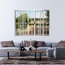 Ver imagem 1 de Janela Vitrô de Alumínio 4 Folhas 100 X 120cm Modular Brilhante com Grade