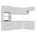 Ver imagem 5 de Cozinha Planejada 7 Peças sem Tampo com Rodapé Ipanema CabeCasa MadeiraOriginals Branco