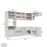 Cozinha Modulada 7 Peças sem Tampo com Rodapé Ipanema CabeCasa MadeiraOriginals - 4