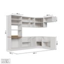 Ver imagem 4 de Cozinha Planejada 7 Peças sem Tampo com Rodapé Ipanema CabeCasa MadeiraOriginals Branco