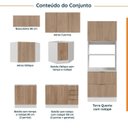 Ver imagem 3 de Cozinha Planejada 7 Peças sem Tampo com Rodapé Ipanema CabeCasa MadeiraOriginals Marrom/Acácia