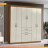 Guarda Roupas Casal 7 Portas 2 Gavetas Lisboa Aramóveis - 3