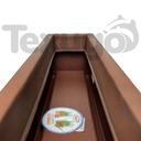 Ver imagem 5 de Vaso Floreira Jardineira Flat Polietileno 57x15x15cm Japi - Aço Corten
