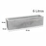 Vaso Floreira Jardineira Flat Polietileno 57x15x15cm Japi - Aço Corten - 2