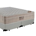 Ver imagem 3 de Cama Box Queen Bipartido Sintético + Colchão Ortobom Airtech Molas Ensacadas 65x158x198 Branco