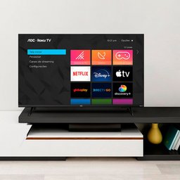 Smart Tv LED 43 Polegadas Full HD Wi-Fi USB HDMI Roku AOC - 5