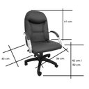 Ver imagem 2 de Cadeira Escritório Day Presidente Branca - 100% Nacional