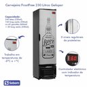 Ver imagem 4 de Cervejeira Gelopar 228 Litros Inox Frost Free Gcb-23E Gw 127V