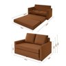 Sofá Simi 2 em 1 Sofá Cama Terracota Estofama - 2