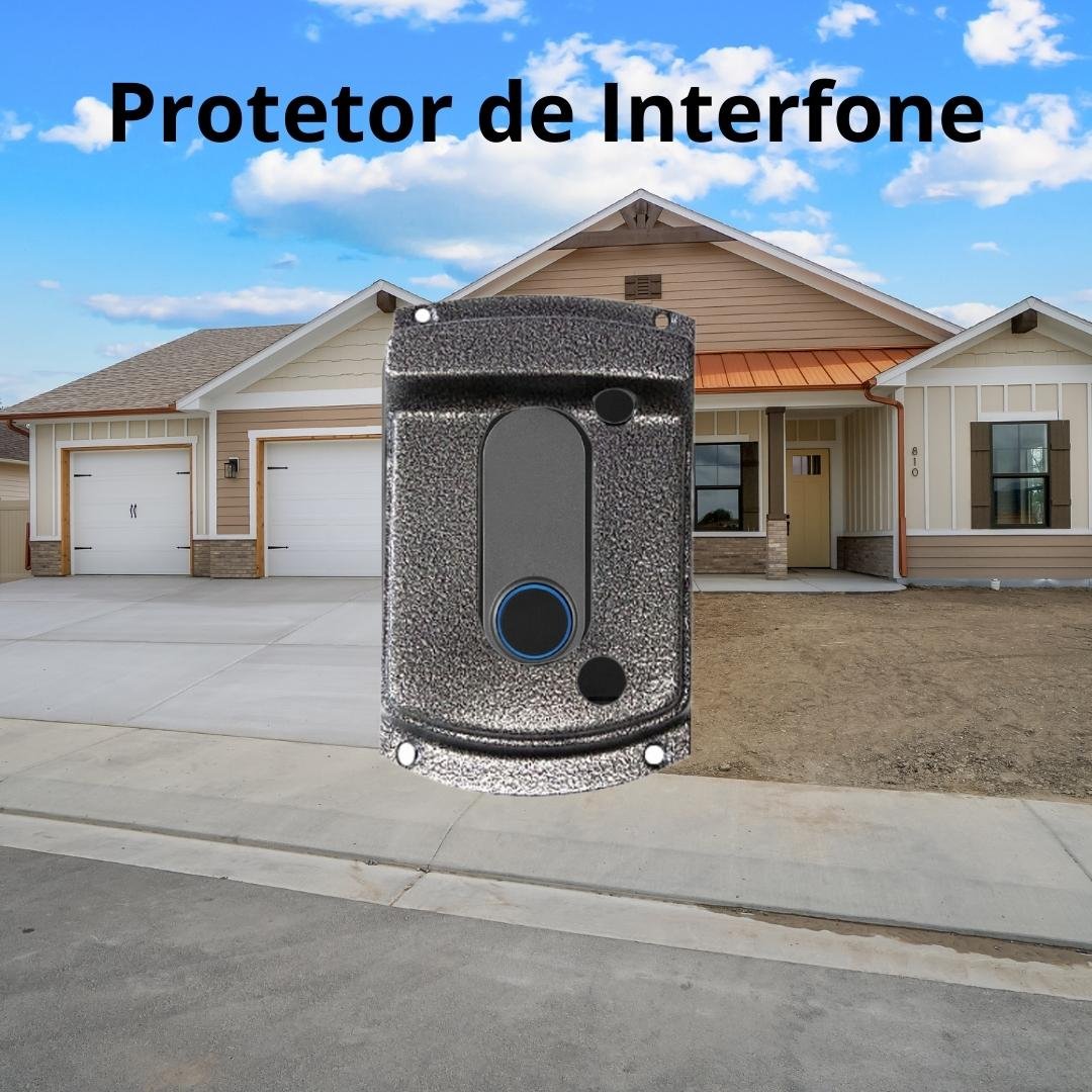 Protetor Interfone Capa Metal Intelbras 7010 8010 5010 4010 - 3