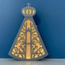 Luminária de Mesa Nossa Senhora Aparecida - LML-32 - Com Fio - Azul - 6