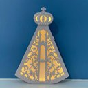 Ver imagem 5 de Luminária de Mesa Nossa Senhora Aparecida - LML-32 - Com Fio - Azul