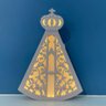 Luminária de Mesa Nossa Senhora Aparecida - LML-32 - Com Fio - Azul - 5