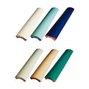 Kit 15 Cantoneiras Cerâmica Côncava para Piscina 3,5x25