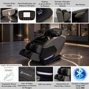 Ver imagem 5 de Poltrona de Massagem Elétrica Reclinação Gravidade Zero 3D Marvin Tela LCD PU Preto G94 - Gran Belo