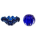 Ver imagem 2 de Cachepot Decoração Cristal Murano Azul Safira Sweet P