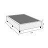 Base Cama Box Casal Comum Preto - 2