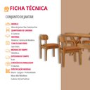Ver imagem 7 de Sala de Jantar Mesa Star 180cm Tampo Laminado Barril e 6 Cadeiras Star Moderna Mobilia