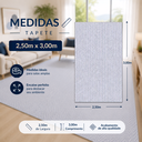 Ver imagem 3 de Tapete Sala Quarto Escritório 100% Algodão Antiderrapante 2,50 x 3,00 Lavável em Máquina Decoração