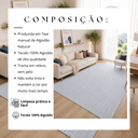 Ver imagem 6 de Tapete Sala Quarto Escritório 100% Algodão Antiderrapante 2,50 x 3,00 Lavável em Máquina Decoração