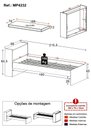 Ver imagem 4 de Cama de Solteiro com Colchão Incluso e Baú Embutido Multimóveis Mp4232