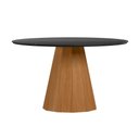 Ver imagem 3 de Conjunto Sala de Jantar Mesa Isis 135x135 6 Cadeiras Anitta 2024 Ype/preto/veludo Preto