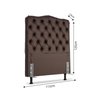 Cabeceira de Cama Box Solteiro 110 Cm Dunas Larhome Corino - 2