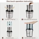 Ver imagem 7 de Secura Moedor Elétrico de Café e Especiarias com 2 Lâminas e Tigelas Removíveis