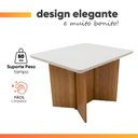 Ver imagem 4 de Mesa Sala de Jantar 1,20m com Vidro Montreal