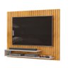 Painel Suspenso para Tv até 55 Polegadas Moderno Ripado Rack Premium Quarto e Sala Cor Cedro/bali - 3