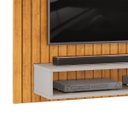 Ver mais imagens de Painel Suspenso para Tv até 55 Polegadas Moderno Ripado Rack Premium Quarto e Sala Cor Cedro/bali
