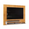 Painel Suspenso para Tv até 55 Polegadas Moderno Ripado Rack Premium Quarto e Sala Cor Cedro/bali - 2