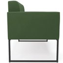 Ver mais imagens de Sofá Namoradeira Base Industrial Preto Ana Suede Verde - Ibiza